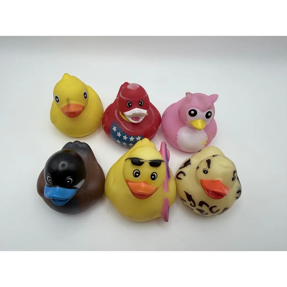 Rubber Duck‎ Bath Toy Set Novelty Character Collection Funny Collection